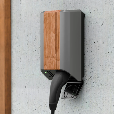 Andersen Quartz home EV charger mounted on an exterior wall